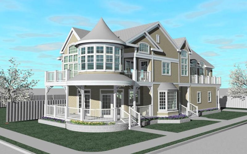 Single family home rendering