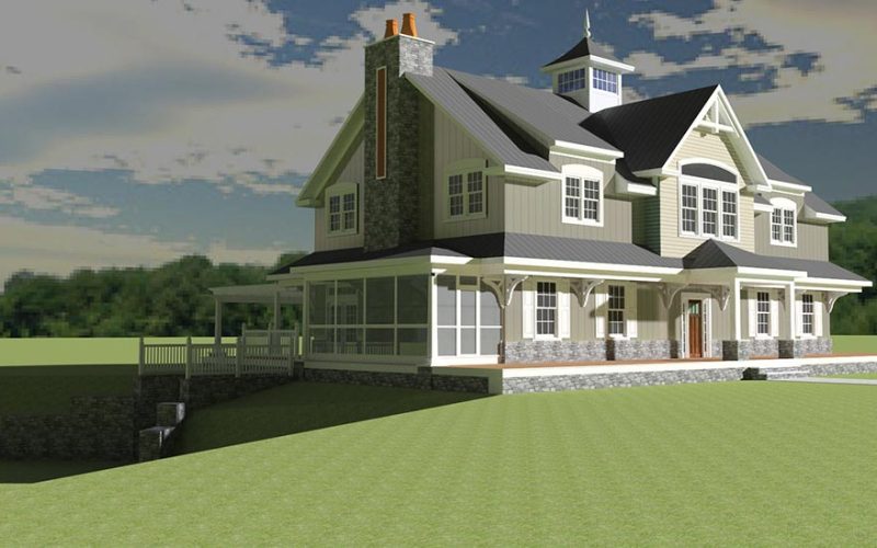 Single family home rendering
